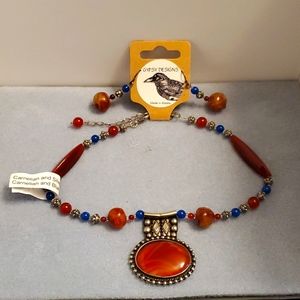 Necklace and earring set. Handmade, one of a kind.